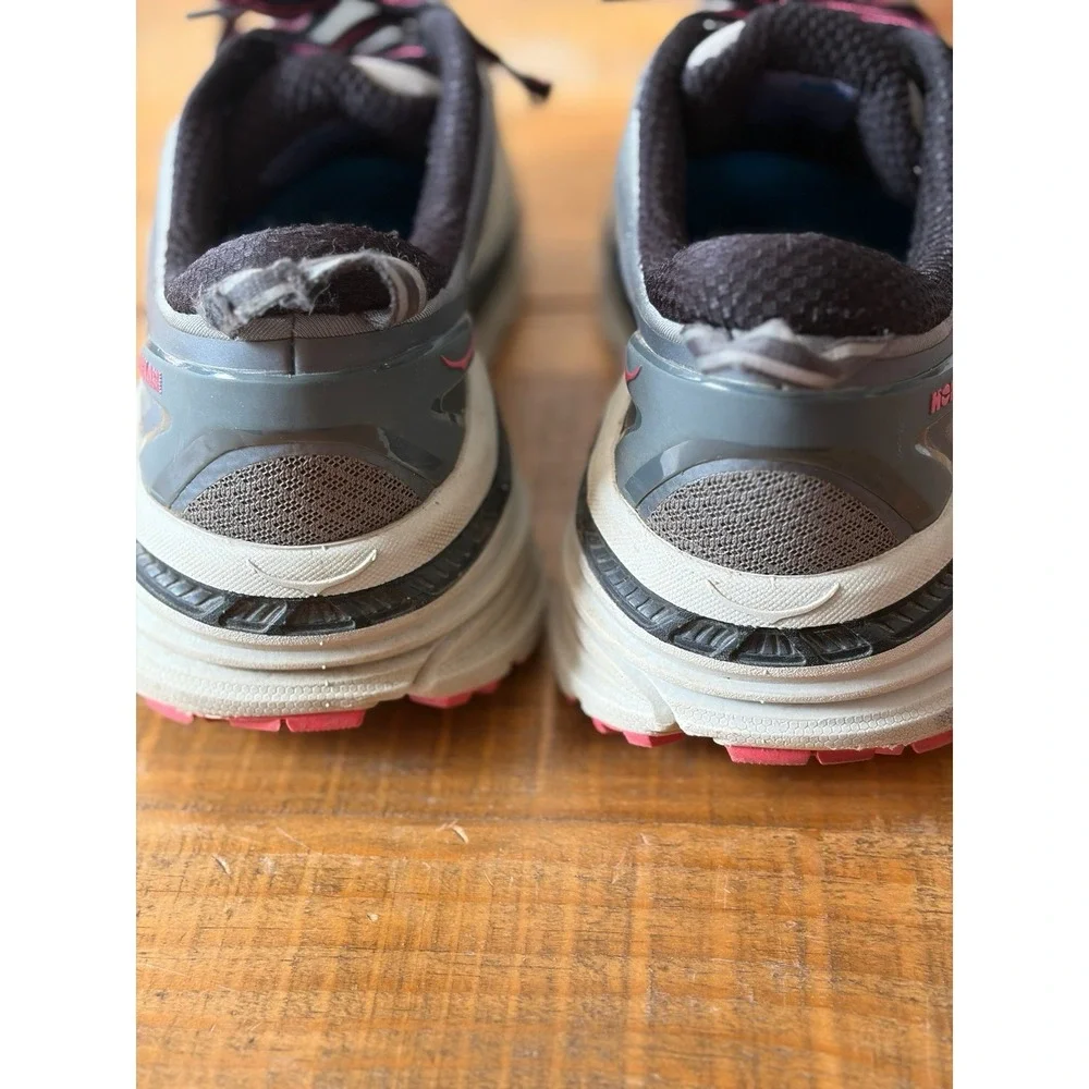 Women's Size 10.5- Hoka Stinson 3 Trail Running! Pink/Gray Comfort Outdoor